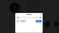 Screengrab showing Selena Gomez following La’mariette (Image via Instagram/@selenagomez)
